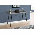 Daphnes Dinnette 48 in. Metal Computer Desk Grey - Black DA3067091